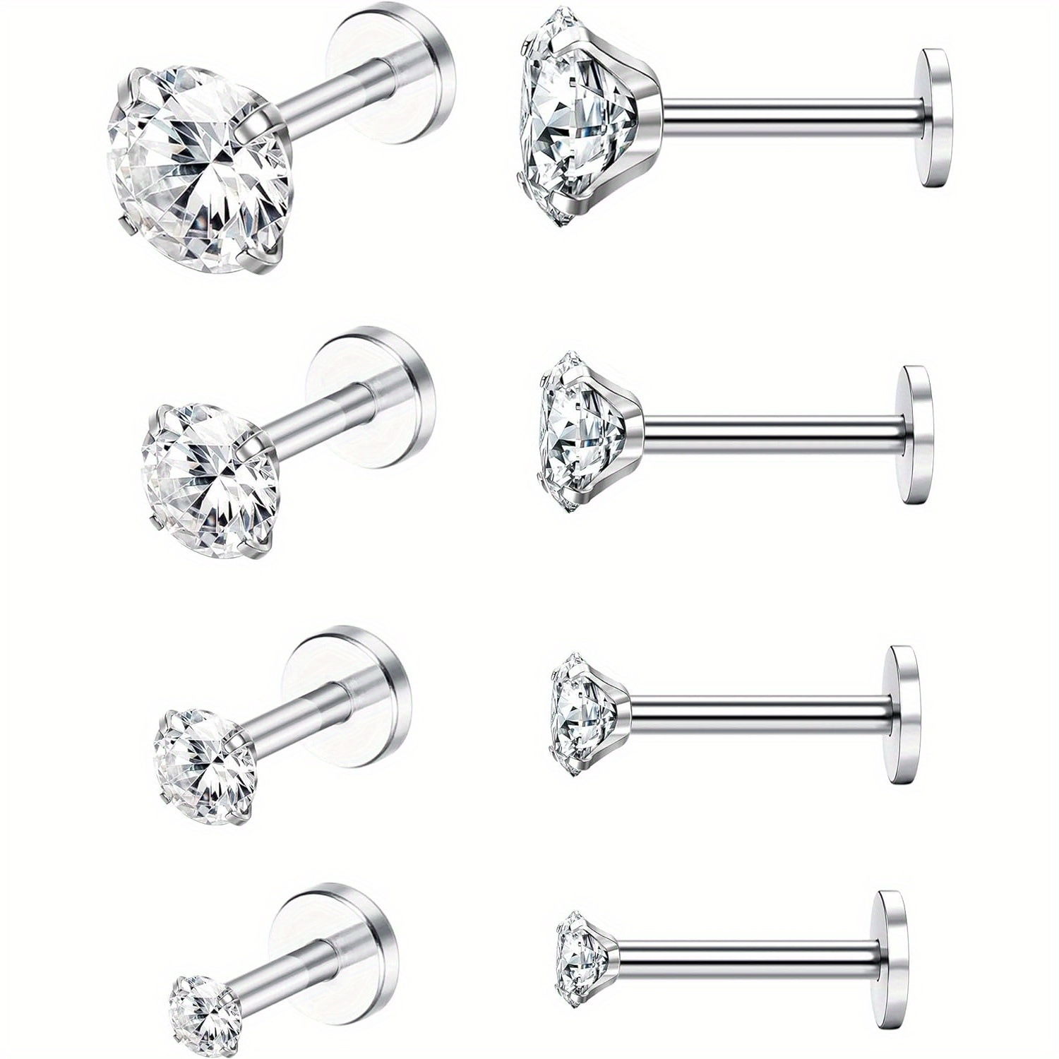 Opal Earrings Dangle - Серьга-гвоздик Drperfect из нержавеющей стали с