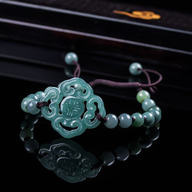 Jewelry & Watches Company - Браслет из натурального жадеита класса А,