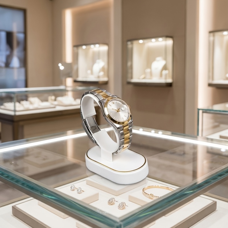 Jewelry Or Watches - Подставка для часов, белая подставка для