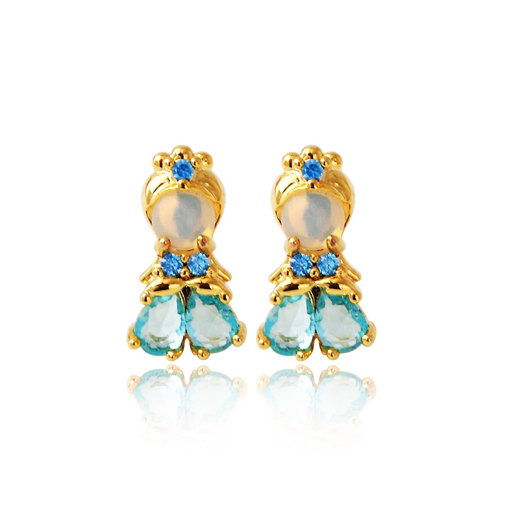 Милые розовые серьги принцессы – обзор и цена Opal Earrings Dangle