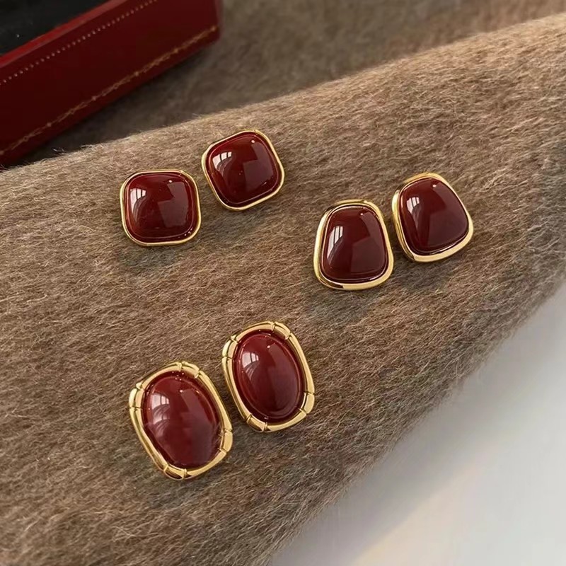 Винтажные эмалированные винно- – обзор и цена Opal Earrings Dangle