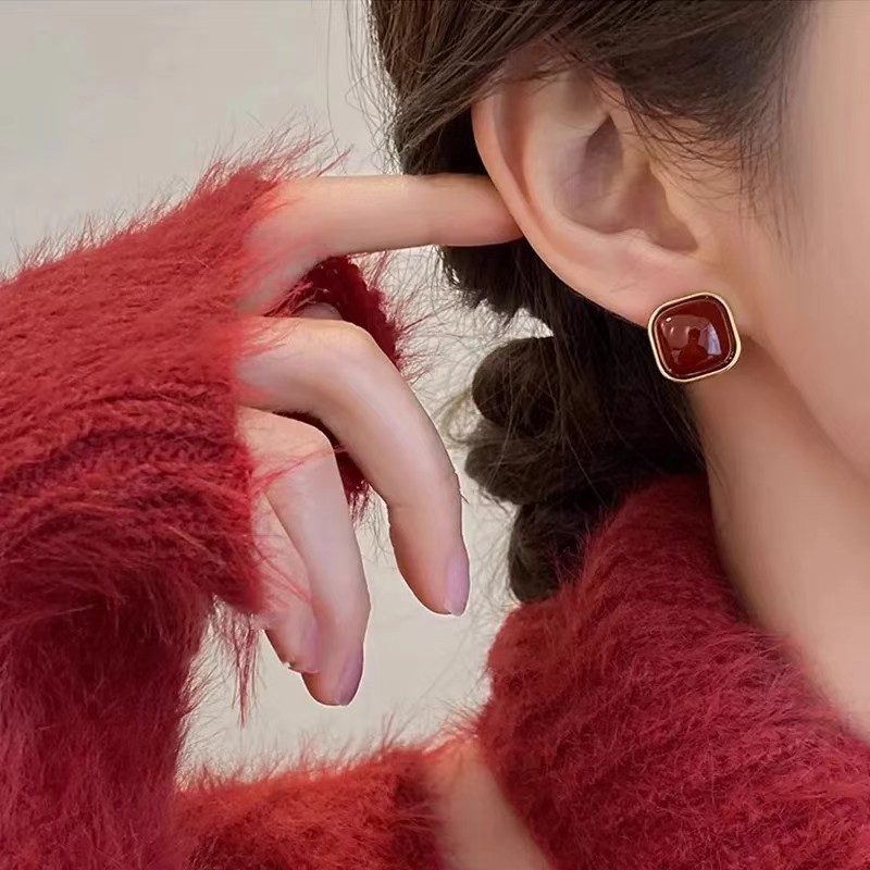 Винтажные эмалированные винно- – обзор и цена Opal Earrings Dangle