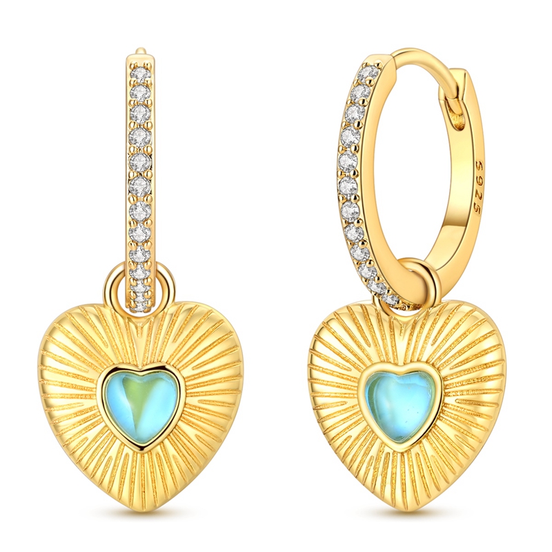 Серьги-кольца S925 из стерлинг – обзор и цена Opal Earrings Dangle