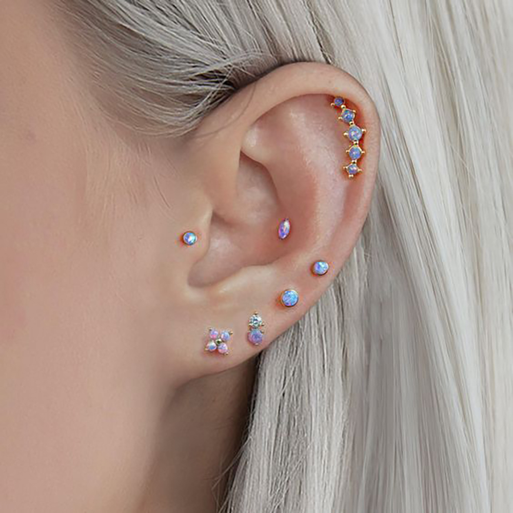1 шт., нержавеющая сталь, опал – обзор и цена Opal Earrings Dangle