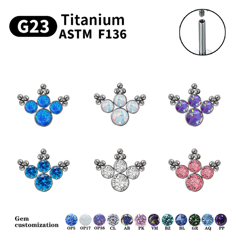 Серьги-гвоздики из титана G23  – обзор и цена Opal Earrings Dangle