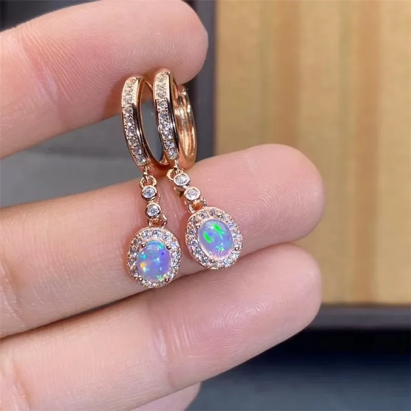 Новые серьги с натуральным опа – обзор и цена Opal Earrings Dangle