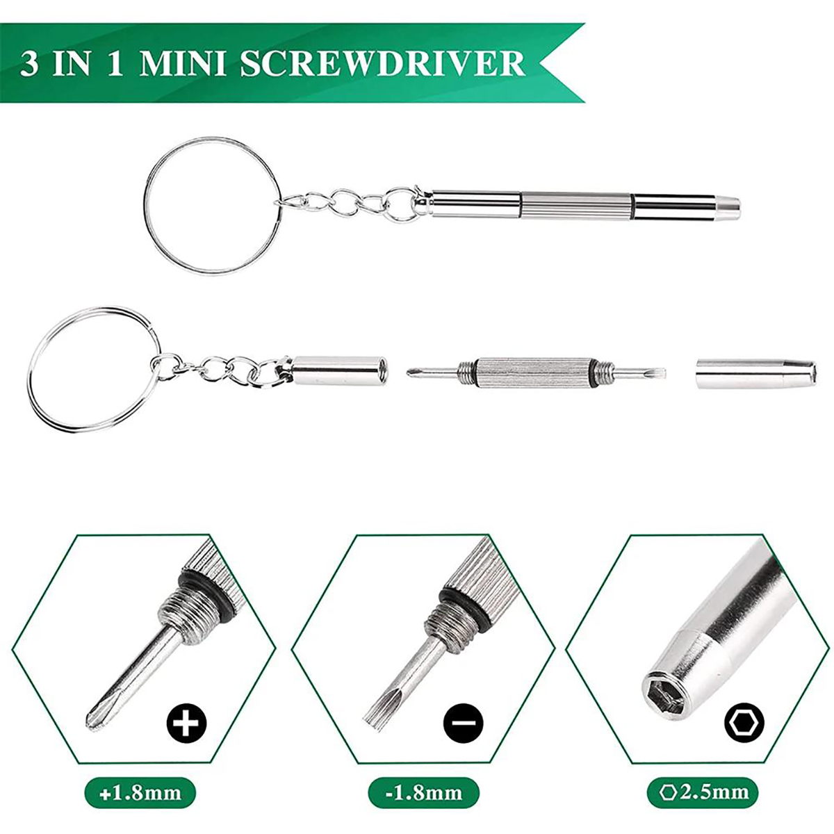 Набор мини-отверток 3-в-1 (1/2 – обзор и цена Watch Repair Tool Kit