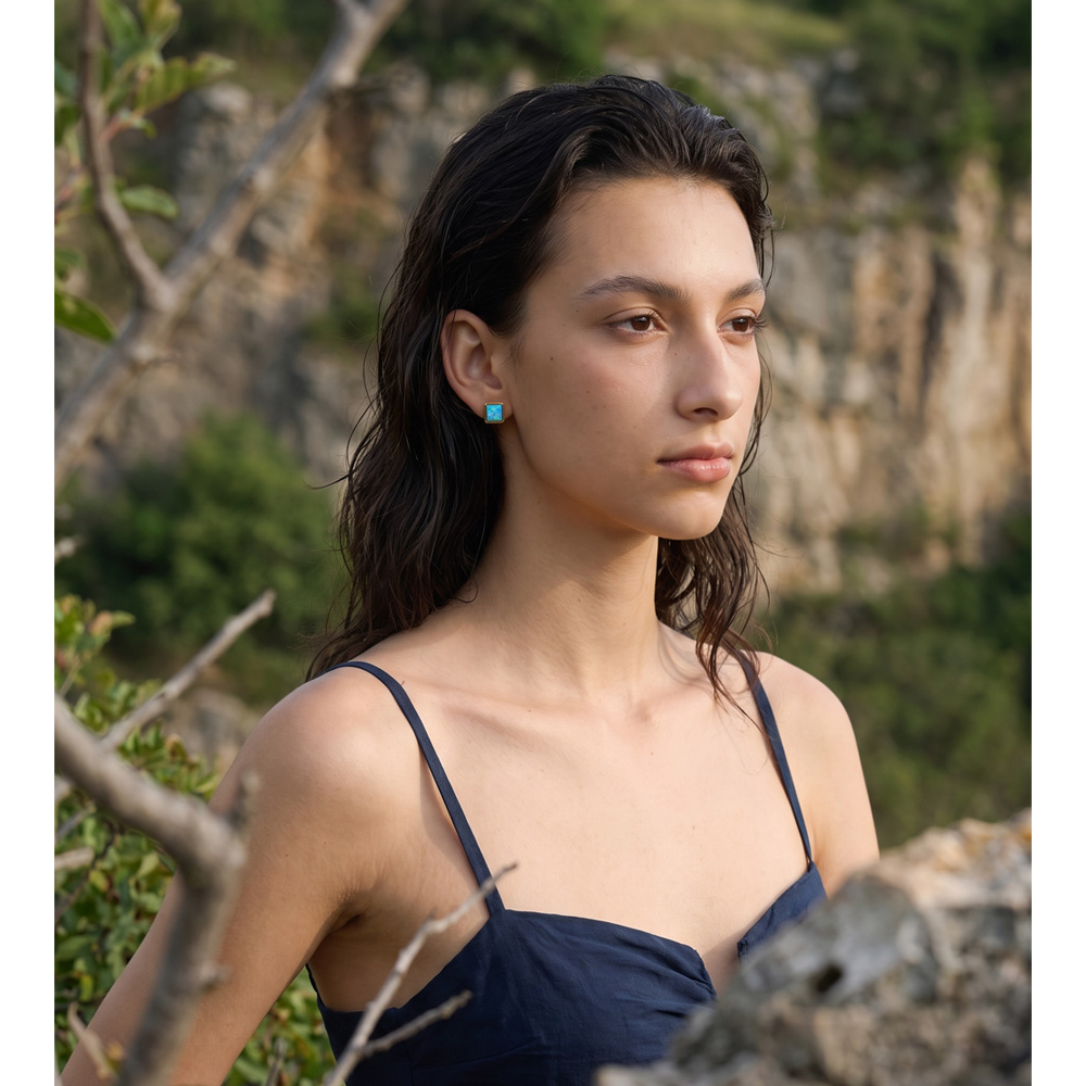 Серьги-гвоздики Yhpup 2026 из  – обзор и цена Opal Earrings Dangle