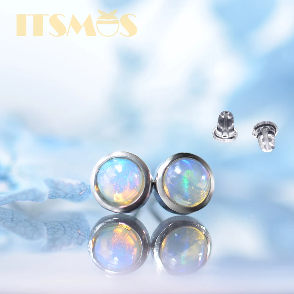 ITSMOS круглые серьги с натура – обзор и цена Opal Earrings Dangle