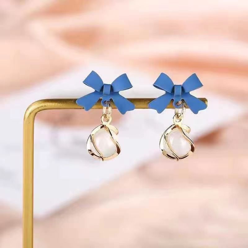 Милые круглые серьги с опалом  – обзор и цена Opal Earrings Dangle